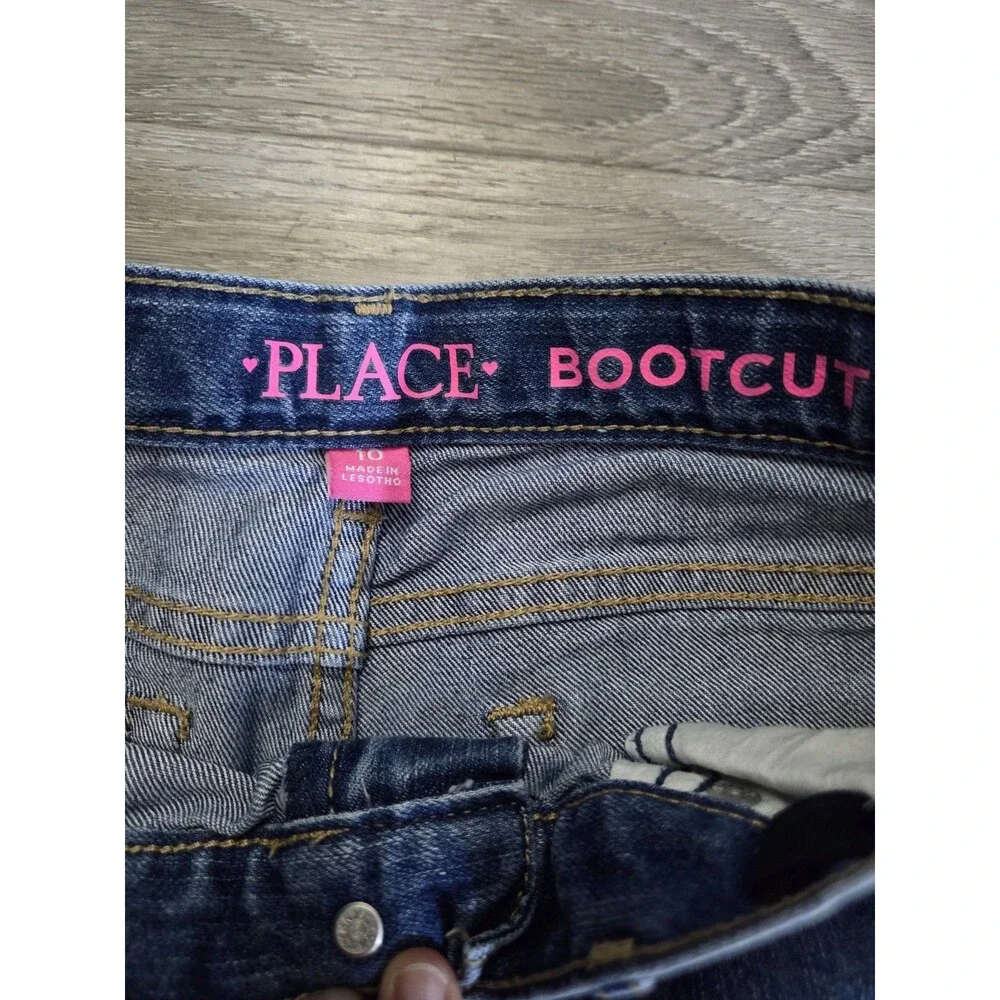The Children's Place Bootcut Jeans Girls Size 10 Blue Stretch Denim 28x31